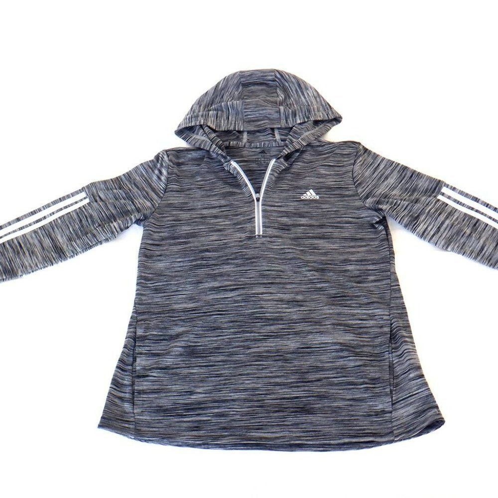 Adidas prism gray 3-D hoodie sweatshirt